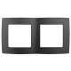 Рамка на 2 поста 12-5002-05  ,  антрацит  Б0014755  ЭРА