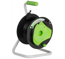 Удлинитель силовой ЭРА GREEN LINE GAZ-2x1-30m Greenline на катушке пластик 1 розетка без заземления 30м ПВС 2x1мм2   Б0065099  ЭРА