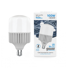Лампа светодиодная промышленная Elementary T160 100W 9500lm 6500K E40 LED 1/8  63430  Gauss