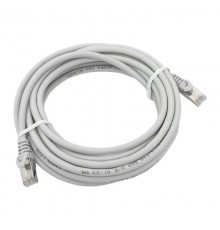 Патч-корд TERACOM PRO Cat.6 экранированный FTP оболочка LSZH серый (5,0м)TRP-6FTP-LSH-5M-GYEKF