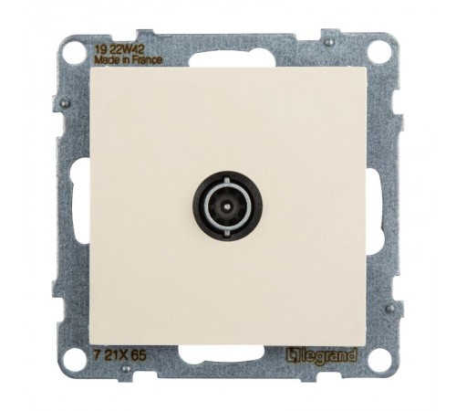 SUNO Розетка ТВ проходная 1,5дБ/14дБ 0-2400 МГц. Цвет "Слоновая кость"  721265  Legrand