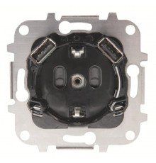 Механизм розетки SCHUKO с 2-мя USB ЗУ, 5В, 2000 мА, серия SKY  2CLA818830A1001  ABB