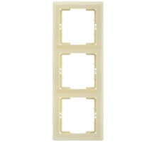 BOLERO кремовый Рамка 3-местная вертикальная РB-3-БК  EMB31-K33  IEK