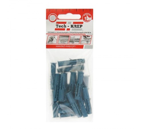 Дюбель распорный Чапай 6х60 шипы+усы (полипропилен) (14 шт) - пакет . ( 0,017 кг)  111129  Tech-KREP