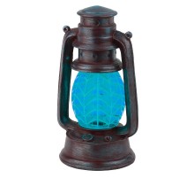 Cветильник садовый декоративный SL-RSN23-LANT-BU на солнечной батарее, полистоун, пластик, синий, 21,3 см  Б0032584  ЭРА