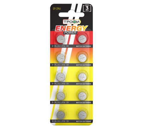Элемент питания Трофи G9 (394) LR936, LR45  C0034937  Трофи