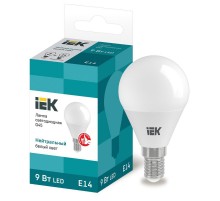 Лампа светодиодная LED 9Вт 230В 4000К E14 шар  LLE-G45-9-230-40-E14  IEK