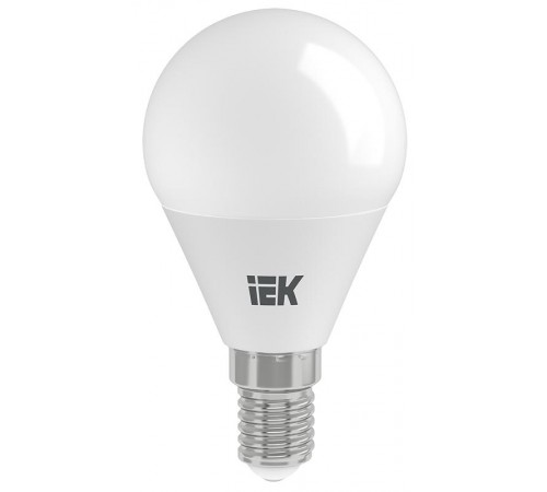 Лампа светодиодная LED 9Вт 230В 4000К E14 шар  LLE-G45-9-230-40-E14  IEK