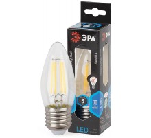 Лампа светодиодная F-LED B35-5W-840-E27 Лампы СВЕТОДИОДНЫЕ F-LED ЭРА (филамент, свеча, 5Вт, нейтр, E27)  Б0027934  ЭРА