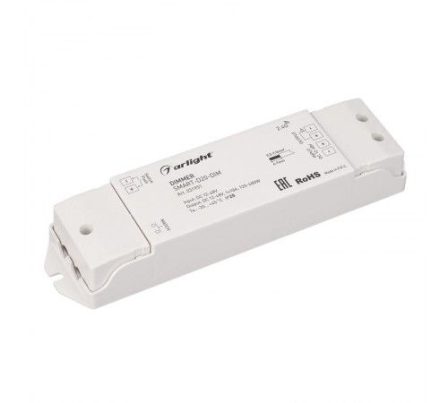 Диммер SMART-D20-DIM (12-48V, 1x10A, 2.4G) (Arlight, IP20 Пластик, 5 лет)  031951  Arlight