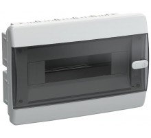 Корпус пластиковый встраиваемый на 12 модулей ЩРВ-П-12 IP41 черная прозрачная дверь UNION Compact  UIC-KP12-V-12-41-K01  IEK