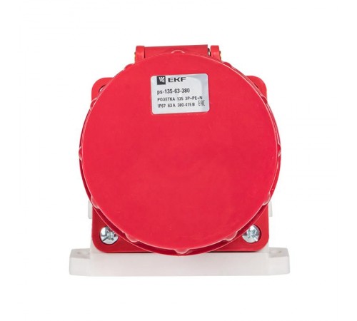 Розетка стационарная наружная 135 3Р+РЕ+N 63А 380В IP67 EKF PROxima  ps-135-63-380  EKF