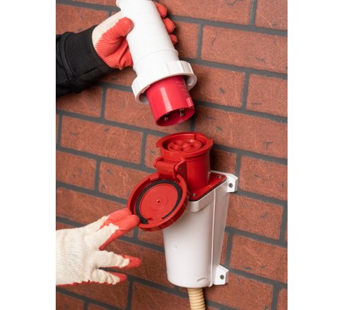 Розетка стационарная наружная 135 3Р+РЕ+N 63А 380В IP67 EKF PROxima  ps-135-63-380  EKF