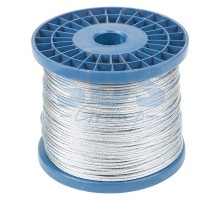 Трос стальной DIN 3055 (6x7) М3 (бобина 200 м)  09-5530  REXANT