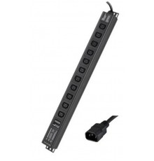 Блок распределения питания вертикальный для 19" шкафов, 10A11 Х С13,сетевой фильтр, индикация, вх. разъём С14  R5VIEC11CDOP  DKC