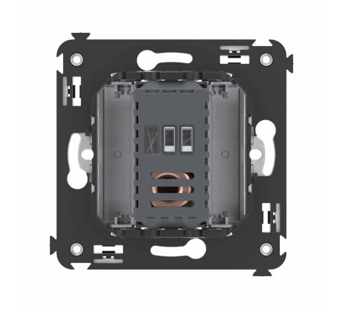 Диммер поворотный в стену, "Avanti", "Закаленная сталь"  4404133  DKC