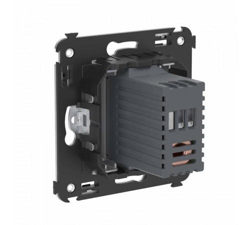 Диммер поворотный в стену, "Avanti", "Закаленная сталь"  4404133  DKC