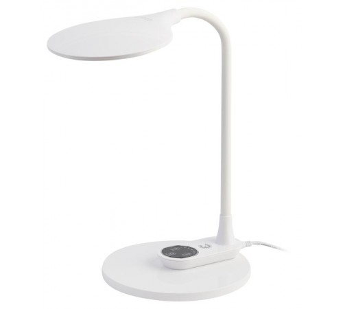 Светильник настольный NLED-498-10W-W светодиодный с основанием белый  Б0052774  ЭРА