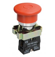 Кнопка управления LAY5-BT42 "Грибок" аварийная с фиксацией   BBG80-BT-K04  IEK