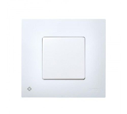 Simon 27 Накладка декоративная на рамку базовую, 1 пост, антибактериальная функция, S27 Play, белый  2700617-060  Simon