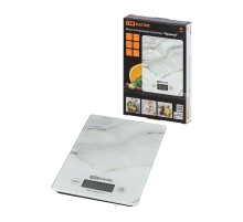 Весы электронные кухонные "Мрамор", стекло, деление 1 г, макс. 5 кг,  SQ4025-0004  TDM