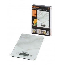 Весы электронные кухонные "Мрамор", стекло, деление 1 г, макс. 5 кг,  SQ4025-0004  TDM