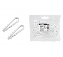 Дюбель-хомут ДХК-25 для круглого кабеля 19-25мм нейлон белый (100шт)   SQ0539-0005  TDM