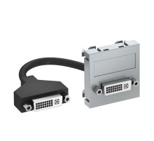 Мультимедийная рамка DVI Modul45 (серебристый) (MTG-DVI F AL1)  6104760  OBO Bettermann