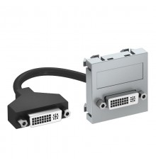 Мультимедийная рамка DVI Modul45 (серебристый) (MTG-DVI F AL1)  6104760  OBO Bettermann
