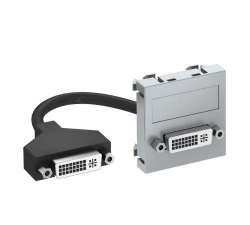 Мультимедийная рамка DVI Modul45 (серебристый) (MTG-DVI F AL1)  6104760  OBO Bettermann