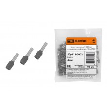 Наконечник-гильза Е4009 4мм2 с изолированным фланцем (100шт)   SQ0512-0003  TDM