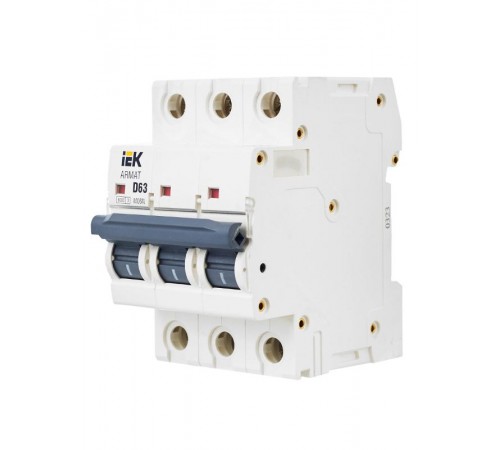 Выключатель автоматический трехполюсный M06N 3P D 63А 6кА ARMAT  AR-M06N-3-D063  IEK