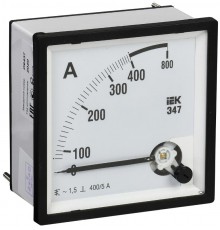 Амперметр Э47 400/5А кл. точн. 1,5 72х72мм  IPA10-6-0400-E  IEK