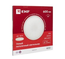 Умный потолочный светильник 600 мм 45W EKF Connect  sclwf-600-cct  EKF