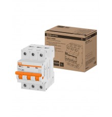 Выключатель автоматичесикй ВА47-100М 3Р 80А 10кА х-ка C  SQ0207-0106  TDM