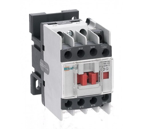 Контактор 18А 380В АС3 1НО+1НЗ КМ-103   22114DEK  DEKraft
