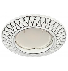 Светильник встраиваемый точечный штампованный ST4 CH/WH /1 MR16,12V/220V, 50W белый/хром  Б0046900  ЭРА