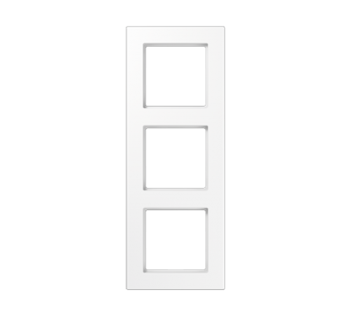 Рамка для вертикальной и горизонтальной установки, 3 поста; термопласт; белый; A550  A5583BFWW  Jung