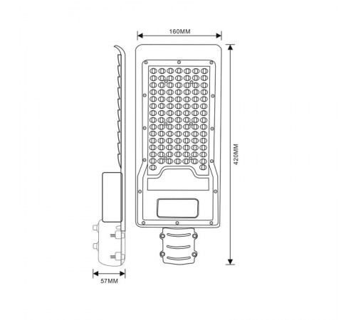 Светильник светодиодный уличный консольный 80Вт 5000K IP65 SPP-502-0-50K-080  Б0051831  ЭРА