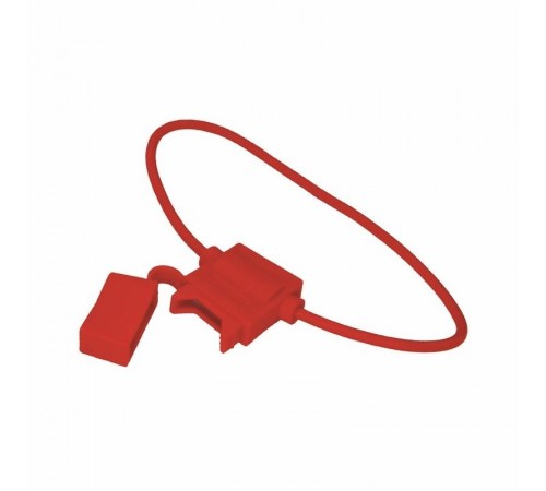 Держатель предохранителя типа Cтандарт прямоугольный красный  16-0421-4  REXANT