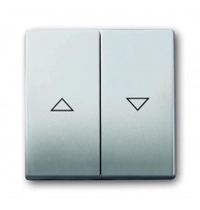 Клавиша для механизма выключателя жалюзи 2000/4 U и 2020/4 US, с маркировкой, серия pur/сталь  1751-0-2964   2CKA001751A2964  ABB