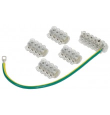 Набор колодок клеммных НК-2 (4xKE10.1+KE10.3, SV15.5)   UZK-NKK-155  IEK