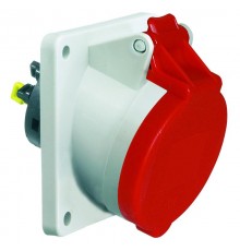 Розетка наклонная 16A 4р(3P+PE) 6h 400V IP44 фланец 85х85 12753 I 12753-Bals I Bals