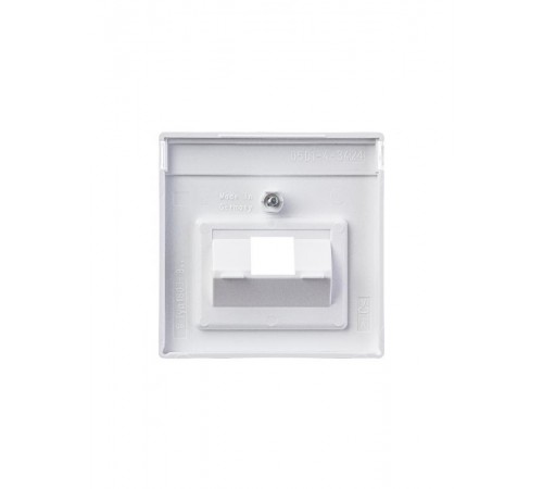 Накладкадля 1-постовой телекоммуникационной розетки 0213, 0216, серия solo/future, цвет белый бархат  1710-0-3889   2CKA001710A3889  ABB