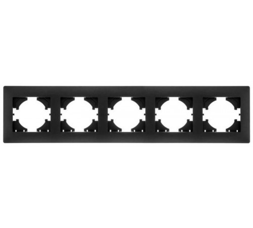 Bravo РАМКА 5-местная, цвет  графит.  С1050-010  GUSI Electric