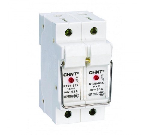 Держатель плавких вставок с индикацией RT28-63X 14х51 2П (R)  520516  CHINT