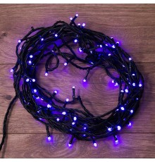 Гирлянда Твинкл Лайт 10 м, черный ПВХ, 100 диодов, цвет фиолетовый  303-154  NEON-NIGHT