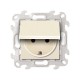 Simon 24 Сл. кость Розетка 2К+З Schuko IP44  2450448-031  Simon