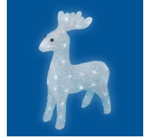 Фигура светодиодная  "Олень"  ULD-M3739-040/STA WHITE IP20 DEER   40 диодов, 37*11*39 см, белый, IP20  07953  Uniel
