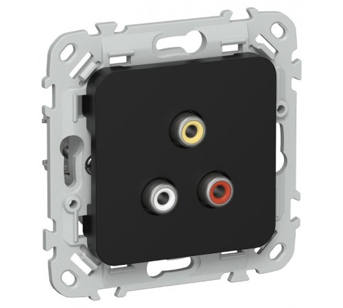 FLITE Розетка RCA РАрса-ФлЧ черный  FI-R10-K02  IEK